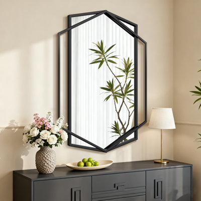 Miroir mural Hexagon