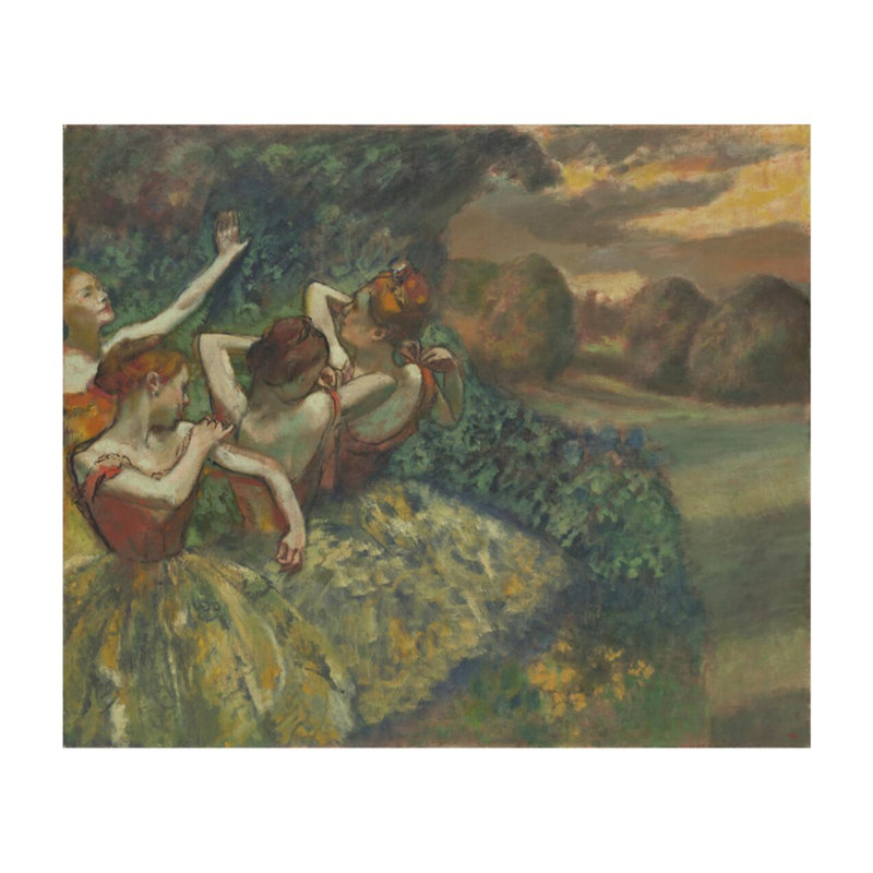 «Four Dancers» par Edgar Degas - Estampe numérique, H 22 po x l 28 po