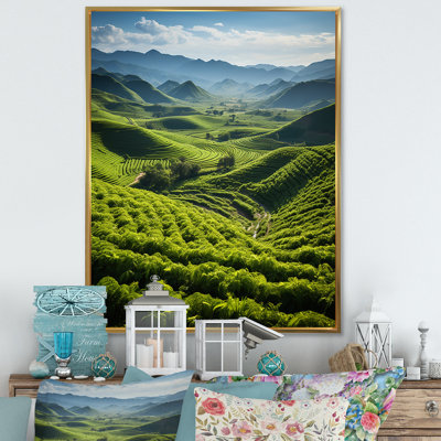 «Cuba Fields Of Tabac», reproduction d'art sur toile