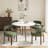 Modern Upholstered Solid Wood Dining Chair with Wide Seat-1190123569