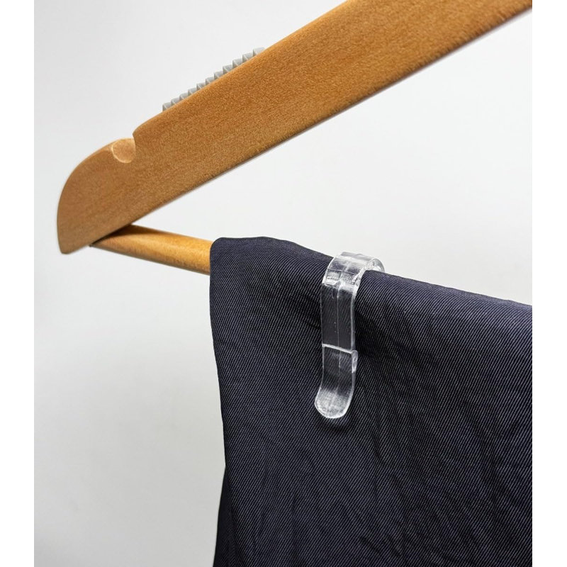 Pinces pour pantalons en plastique transparent de 1 1/2 po -, 500