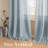 Linen Blended Textured Semi-Sheer Grommet Curtains - 37"/52" Widths Semi-Private & Light-Filtering Linen-Style Panels for Bedroom -299404343-299404342