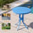 Round Patio Side Table, All-Weather Outdoor Coffee Table End Table with Powder Coated Frame, Small Outdoor Table for Deck Backyard Garden Pool Lawn Porch-552507186-552507188