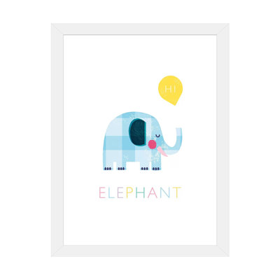 Éléphant - impression d'art graphique
