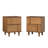 Modern Detailed 2-Drawer Solid Wood Nightstand, Set Of 2-1180956140