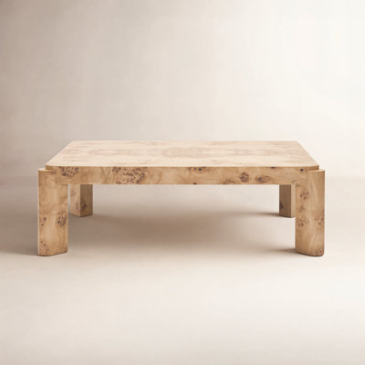 Jakus Rectangular Burlwood Coffee Table