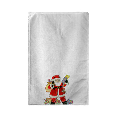 Serviette de thé père noël