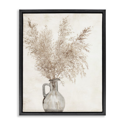 "Wild Pampas Vase", art mural encadré par Kim Allen