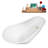 71" Streamline Freestanding Tub and Tray With Internal Drain-101697661