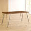 Leyva Sheesham Rectangular Wood Top Dining Table-19763861-19763862