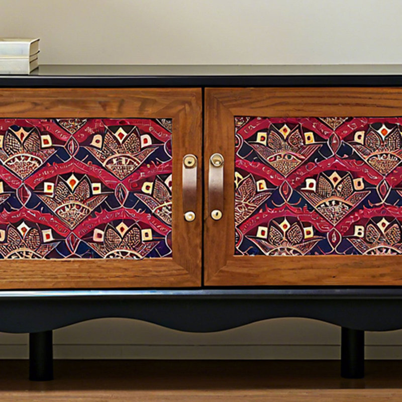 Meuble télé Modern Creative, H 22,44 po x L 78,74 po x l 15,75 po