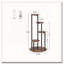 Support pour plante de coin brun rustique 4 niveaux 40,94 "