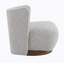 Fauteuil d'appoint en tweed gris Lisa
