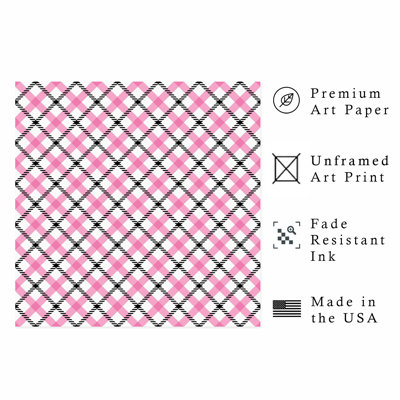 Motif à carreaux abstrait et abstrait II, reproduction d'art moderne sans cadre