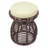 Adero Rattan Accent Stool-1811209826