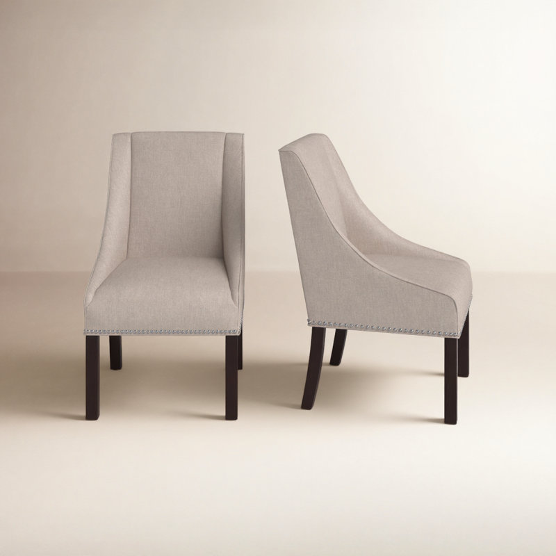 Sorrento 19.7'' H Upholstered Armchair, Espresso, Oyster