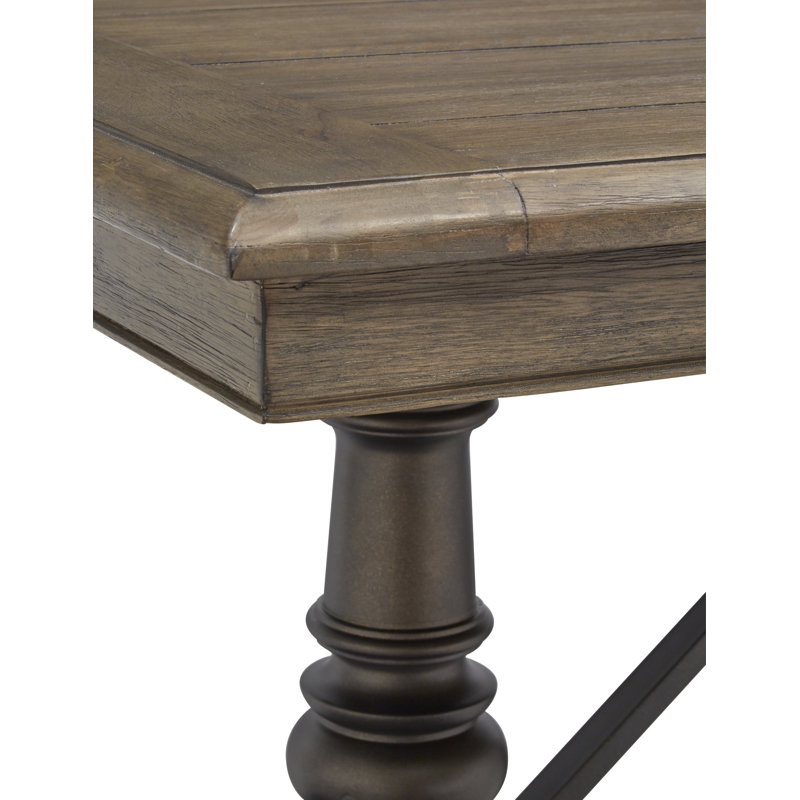Extendable Metal Base Dining Table