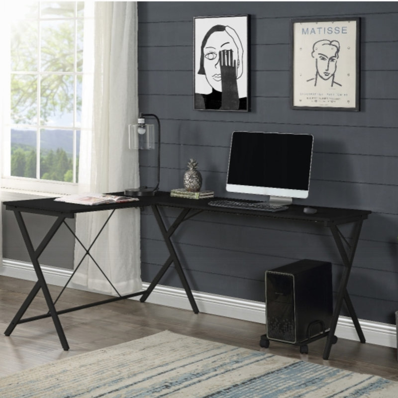 Bureau d'ordinateur Avelyn, Noir
