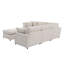 Canapé modulaire rembourré en U avec repose-pieds amovible Kian-1306651050