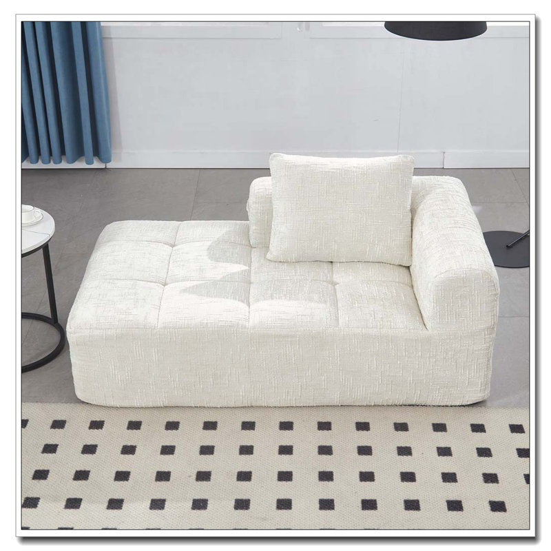 Canapé-lit en chenille, Beige