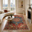 Floral Cotton and Chenille Flatweave Area Rug-1793739189