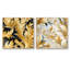 Roucourt - Ensemble de 2 collages carrés botaniques abstraits-101844560-101844562