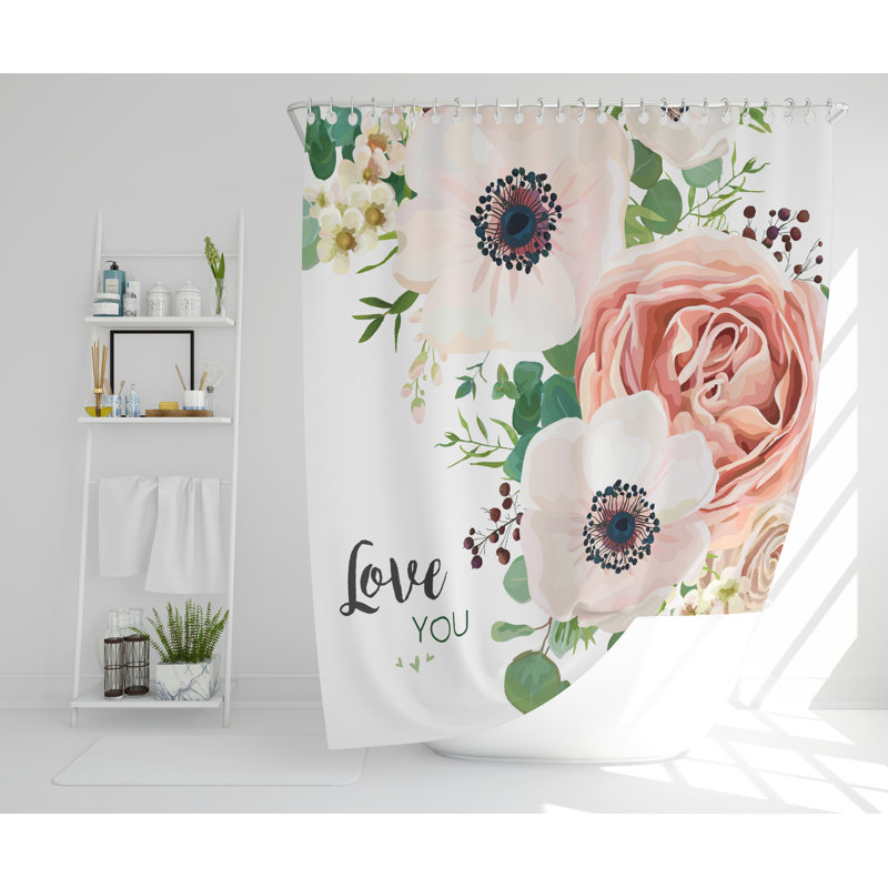 Dimitrios Polyester Shower Curtain, 168cm H x 168cm W
