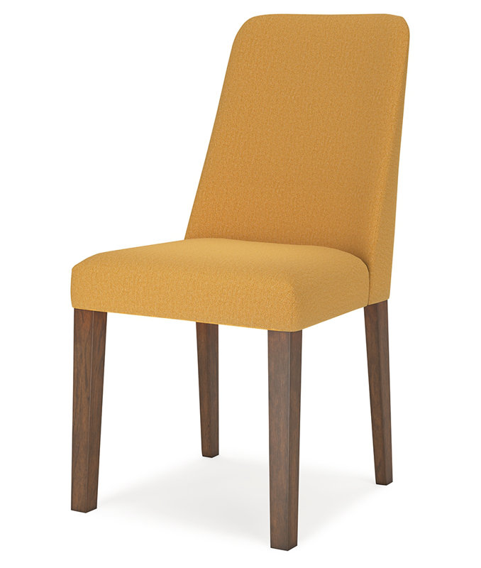 Rhanda Upholstered Side Chair, Yellow