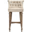 Amelie Upholstered Stool with Solid Wood Frame