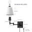 Jagdeep Plug-in/Hardwired Swing Arm Sconce-835545194