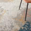 Tapis abstrait gris / bleu / ivoire-1734185566