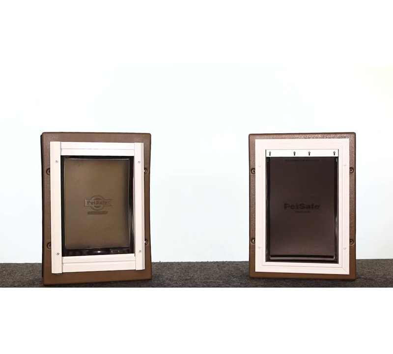Medium White Plastic Energy Efficient Pet Door