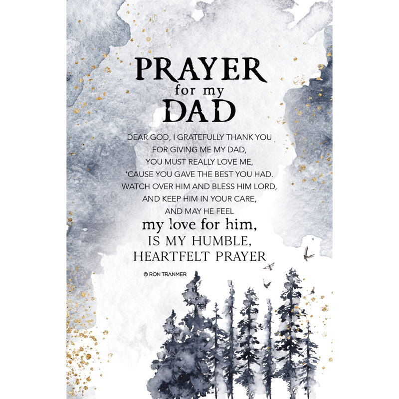 Wood Plaque Wall Décor, Prayer for My Dad