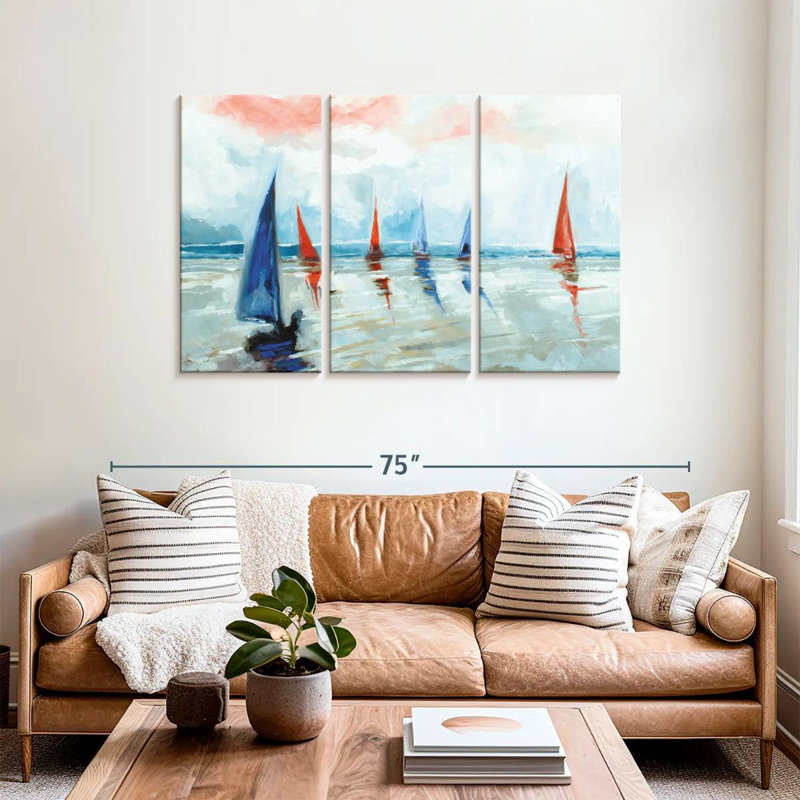 Mehar Sailing Boats Regatta, 36" H x 57" W