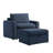Lana Upholstered Chair With Ottoman-126533661