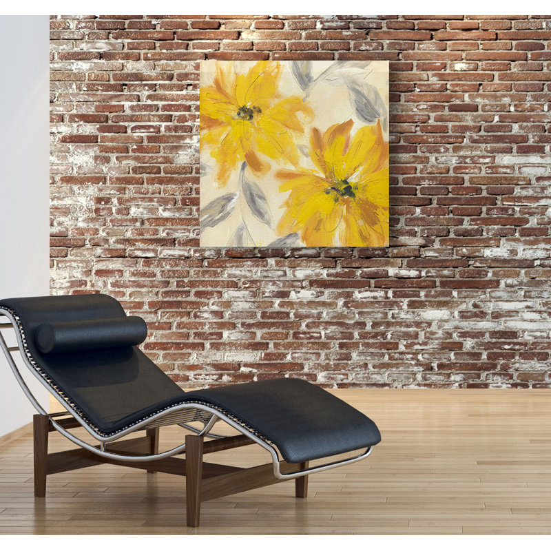 " Floral Joy ", 24" H x 24" W, Wrapped Canvas, No Frame