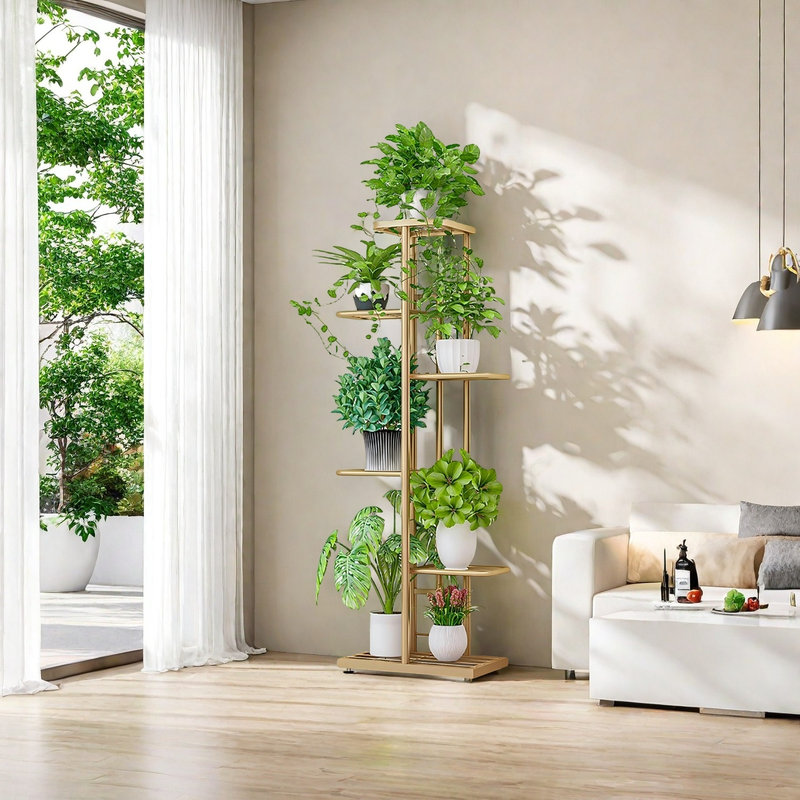 Plant Stand, Gold