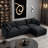 102" Chenille L-Shape Modular Sectional – Memory-Foam Cloud Seats, Movable Ottoman, DIY Bed or Chaise. No-Tool 30-Min Assembly-489805296