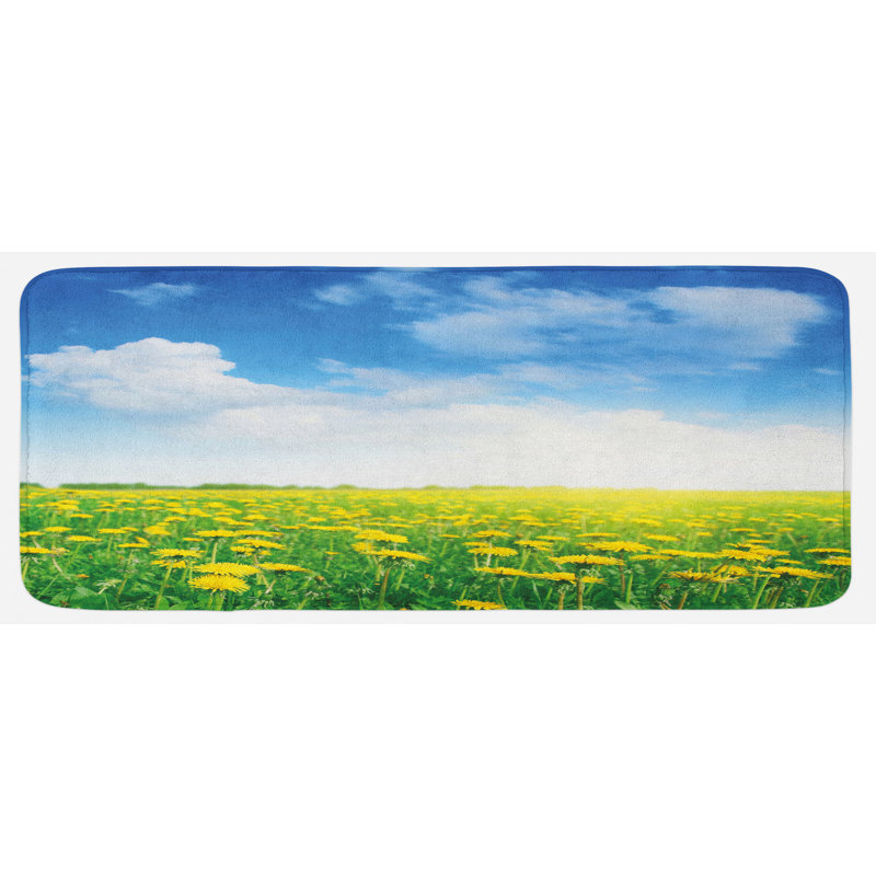 Tapis de cuisine à l’environnement de terrain de couleur