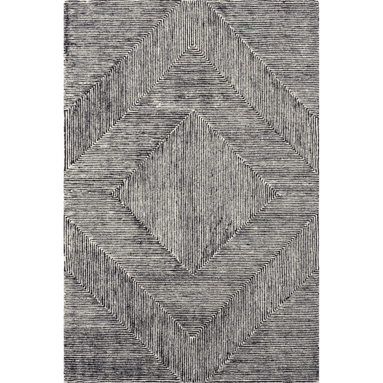 Shylia Modern Hand Tufted Wool Area Rug 10’ x 14’ 