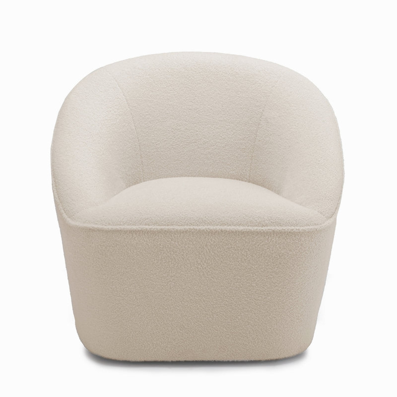 Fauteuil pivotant Anson Boucle