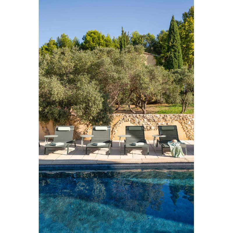 Alize Outdoor Chaise Lounge, Rosemary