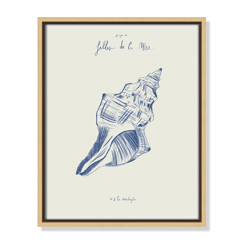 «Filles de la mer II» par Mora, H 15,5 po x l 12,5 po, Flotteur naturel