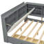 Lit plateforme en bois avec tête de lit, tablettes et 2 tiroirs-1239763359