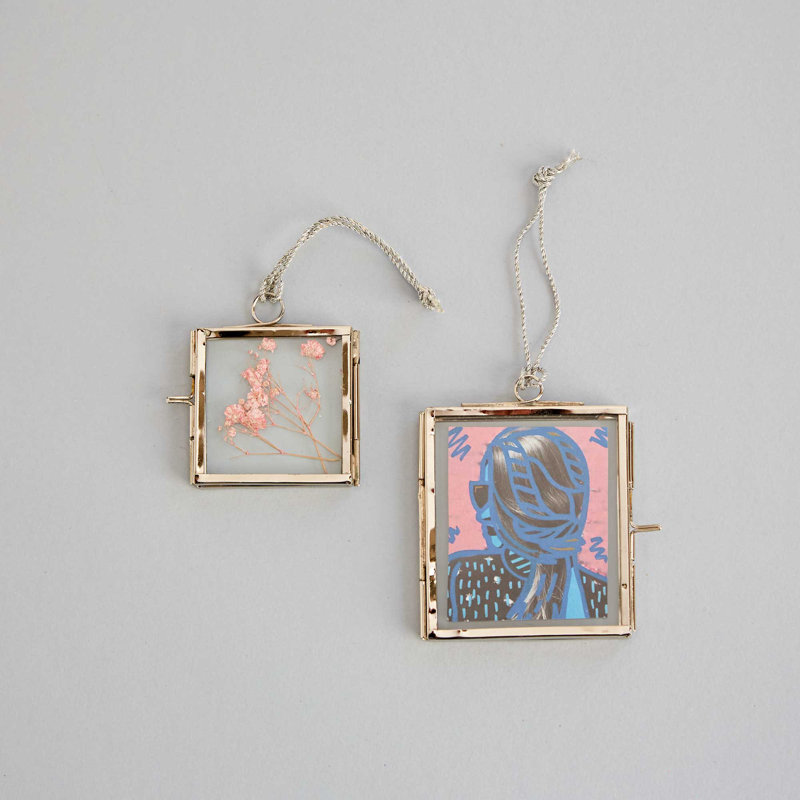 Single Picture Frame Metal Picture Frame, Silver, 6cm x 5.5cm