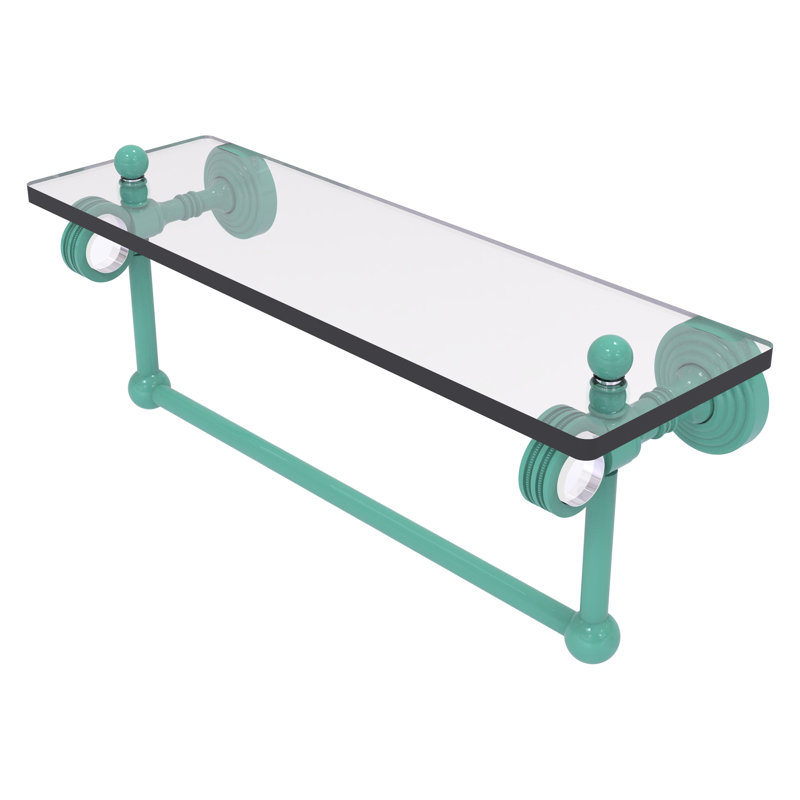 Tablette flottante avec barre à serviettes Pacific Grove, H 6,4 po x l 22 po x P 5,125 po, Lavande