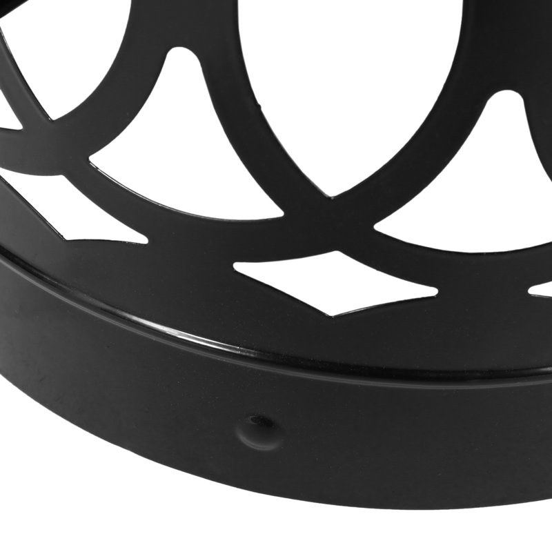 Ensemble de 2 tables de bout d'extérieur en fer thermolaqué noir Delight, Noir