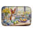 Decorating Easter Basenji Dish Drying Mat