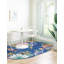 Tapis bleu / gris / jaune / vert / rose Corderro-1270273631