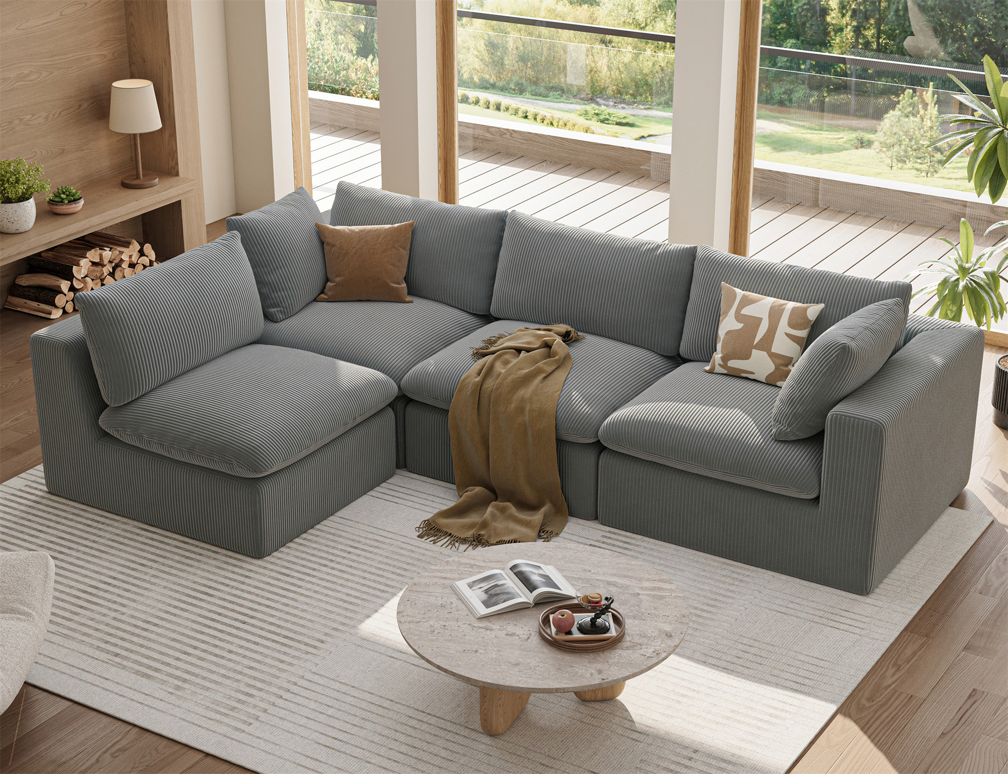 Latitude Run® Modular Sectional Sofa Couch | Wayfair